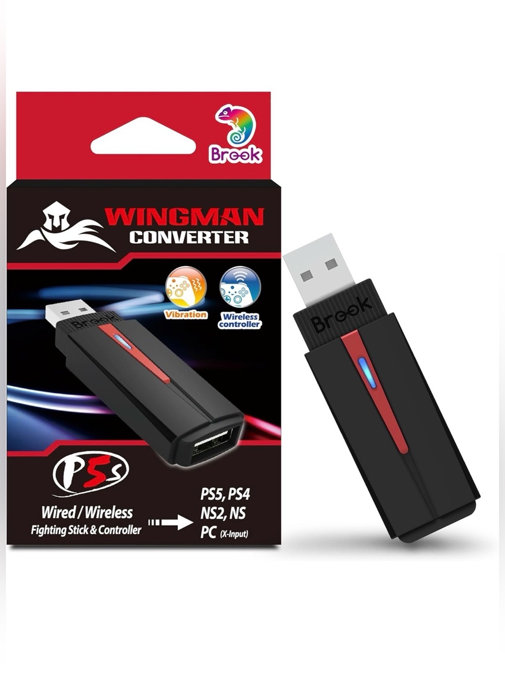 Brook Wingman P5s - P5 P4 NS2 NS PC Controller Converter Wireless and Wired NEW
